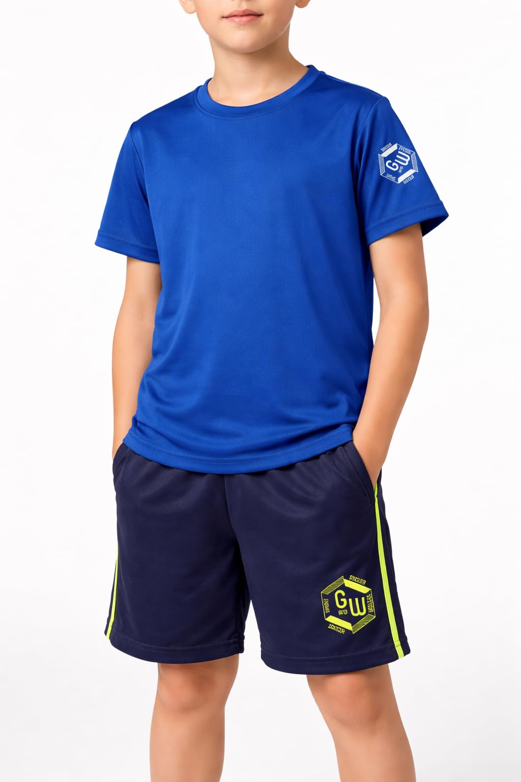 Conjunto Deportivo Niño de 3 piezas, Chándal, 2 Camiseta Manga Corta y 1 Pantalón Corto - De 6 hasta 14 años