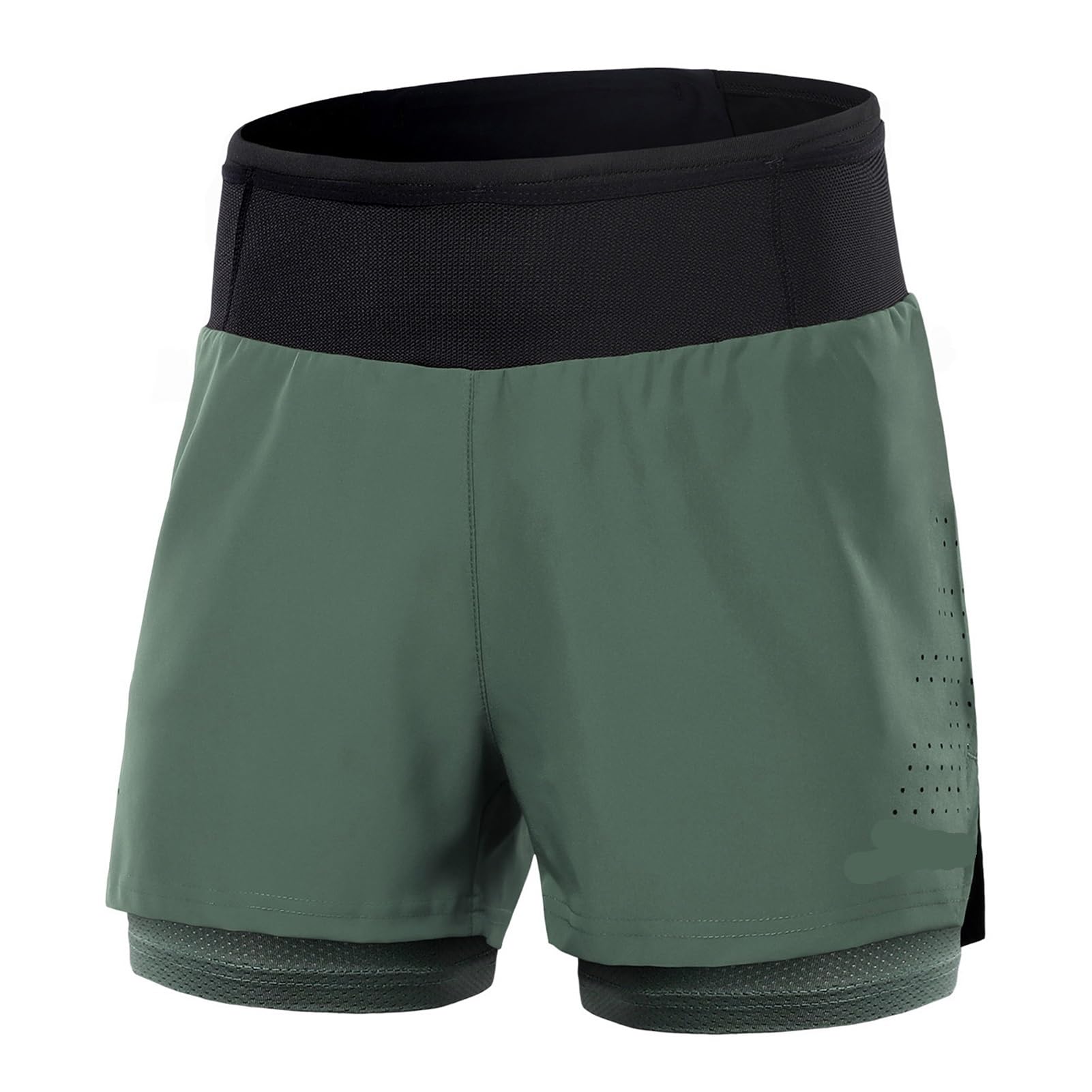Mallas Cortas Hombre Pantalones Cortos Deportivos 2 en 1 for Hombre, de Cintura Alta, con Bolsillos, for Gimnasio, Trotar y Tenis