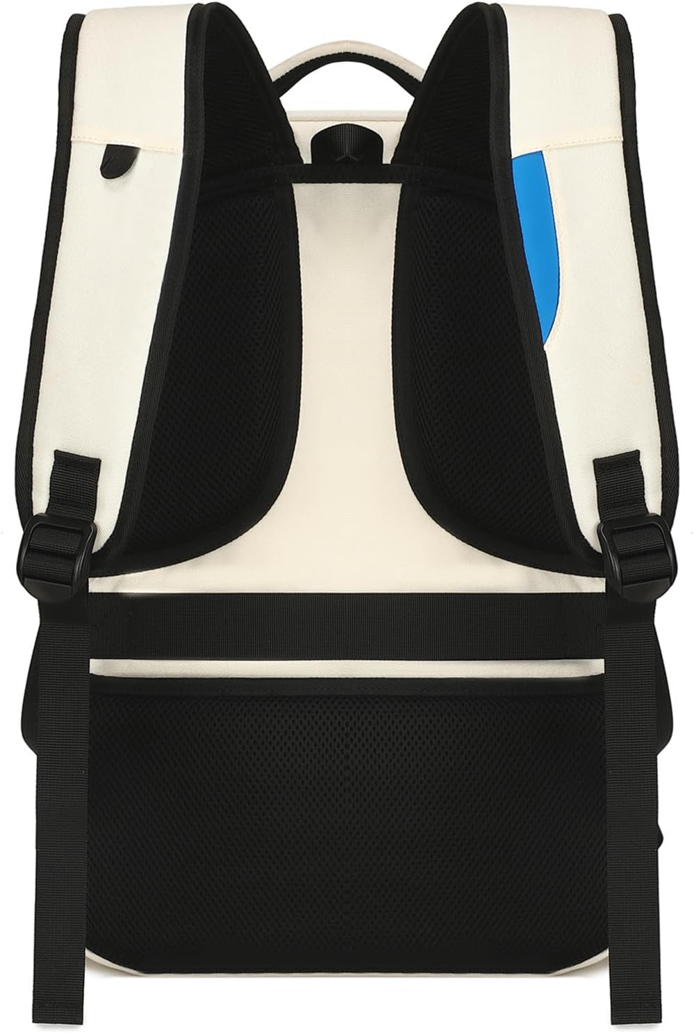 DUSLANG 17 Inch Laptop Backpack for Travel Water Resistant College Backpack for Women Laptop Bag with USB Charging Port and Clear Toiletry Bag Work Backpack,Beige A - Image 3