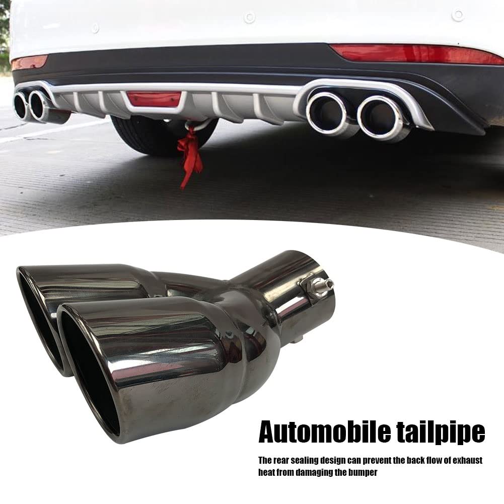 Terminale Di Scarico Universale In Acciaio Inossidabile - Silenziatore Auto Stile Sportivo