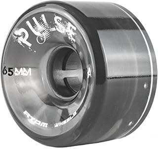ATOM SKATES Outdoor Quad Roller Wheels 78A ATOM PULSE 65x37 Black / 2 Packs - 8 Wheels
