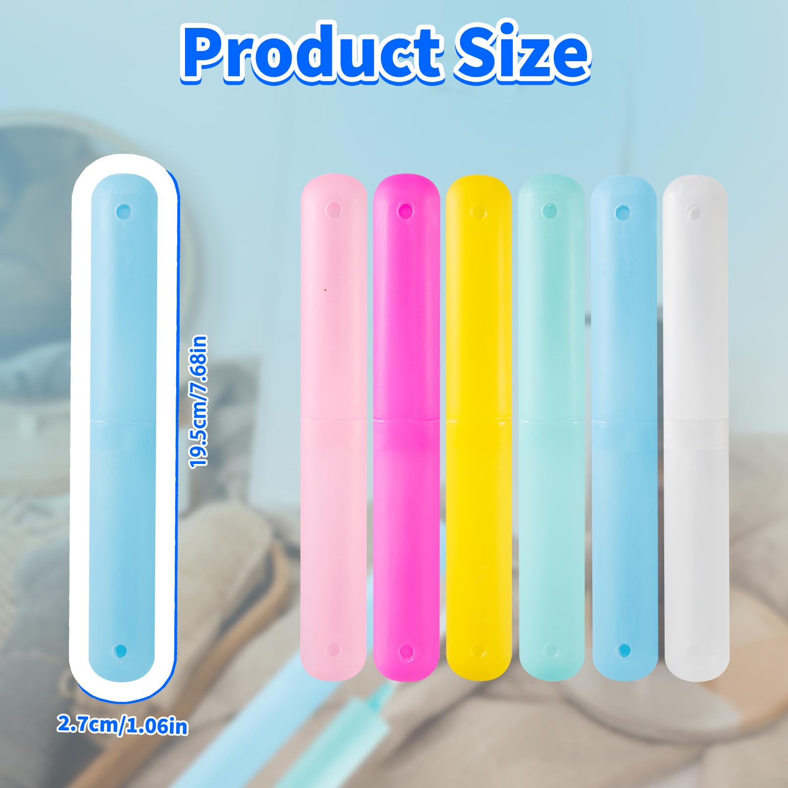 Estuche de plástico para cepillos de dientes (48 piezas)