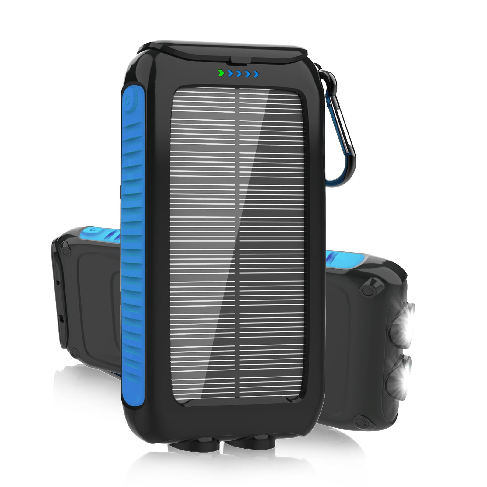 Power Bank Solare 49800mAh – PD 30W, Ricarica Wireless 15W, 6 Uscite E Torcia LED, IP65
