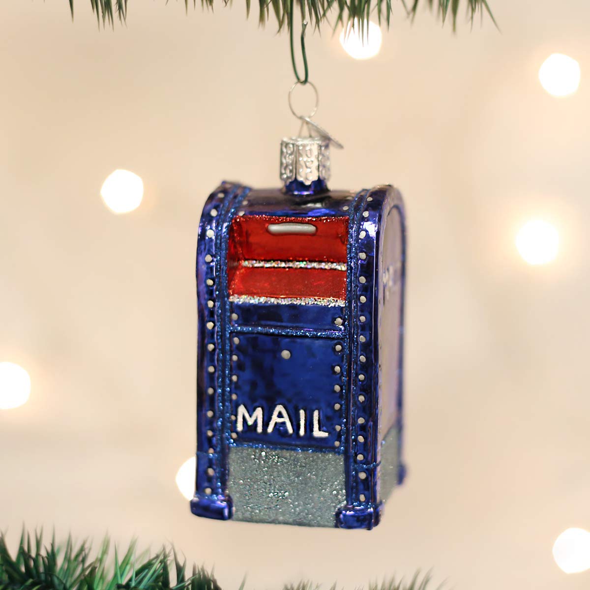 Old World Christmas Ornaments: Home Gifts Glass Blown Ornaments for Christmas Tree Mail Box, Multi Color, 3.500 - Image 2