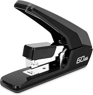 M MAKETHEONE Heavy Duty Staplers Office, Effortless Ergonomic Design Stapler, 60 Sheet Capacity(Deli0465)