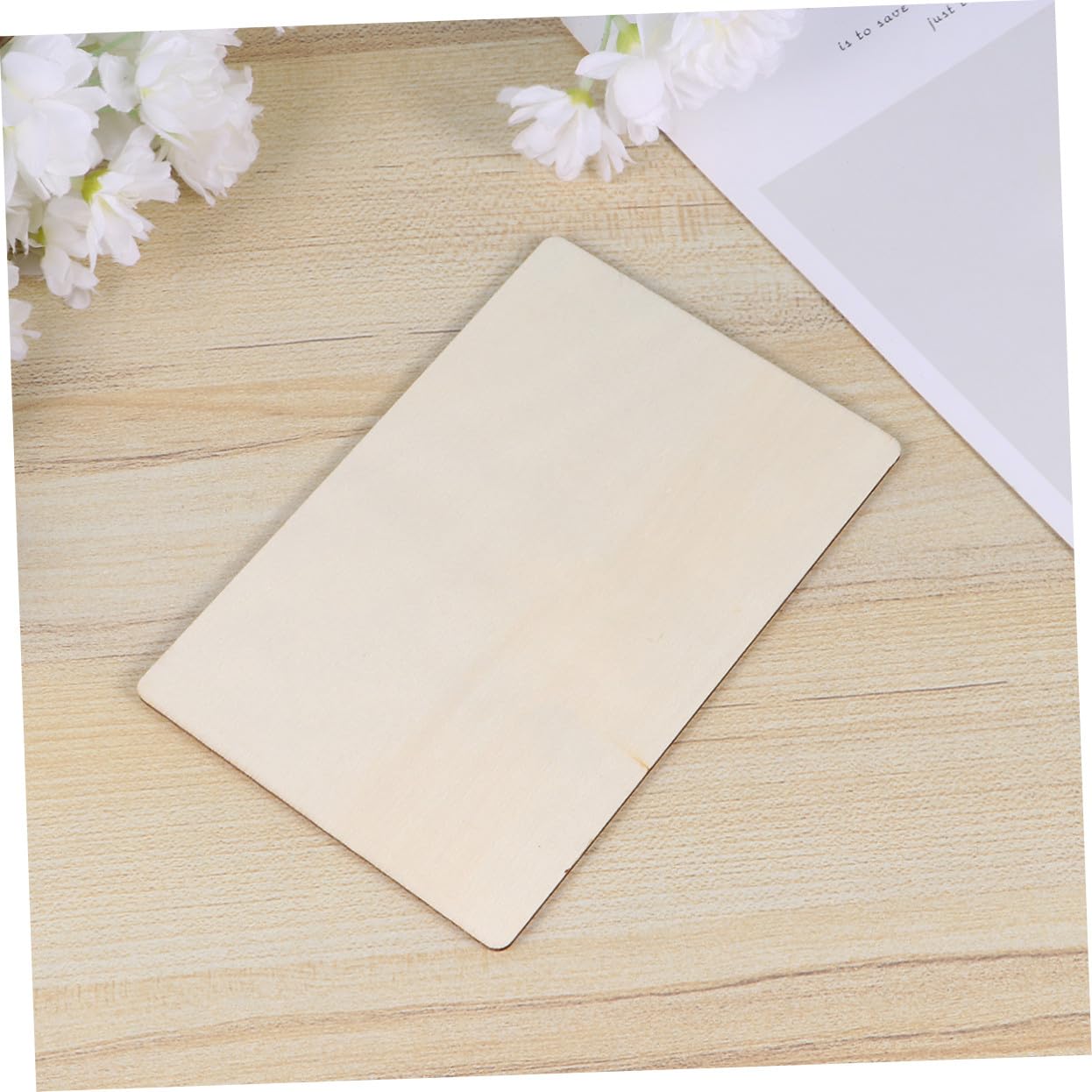 Mikikit Rodajas de Madera Fomenta Creatividad y Juego Artístico para Manualidades Diy 50 Piezas Pintura a Mano Corte Láser para Niños