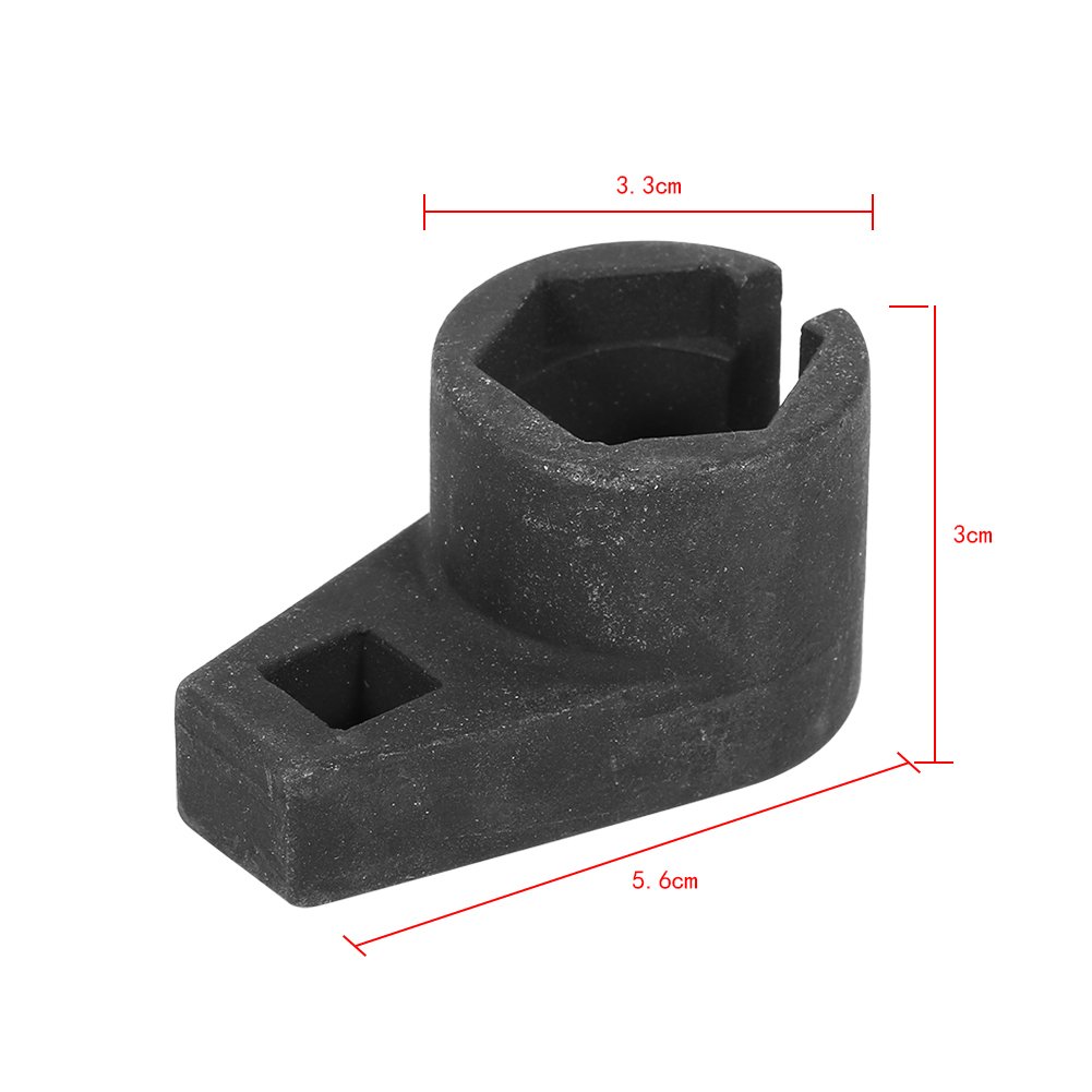 Yctze Chiave per sensore di Ossigeno Offset PE Strumento Universale per Presa di rimozione della Chiave del sensore di Ossigeno 22 mm 3/8" per Riparazione Auto G2g839