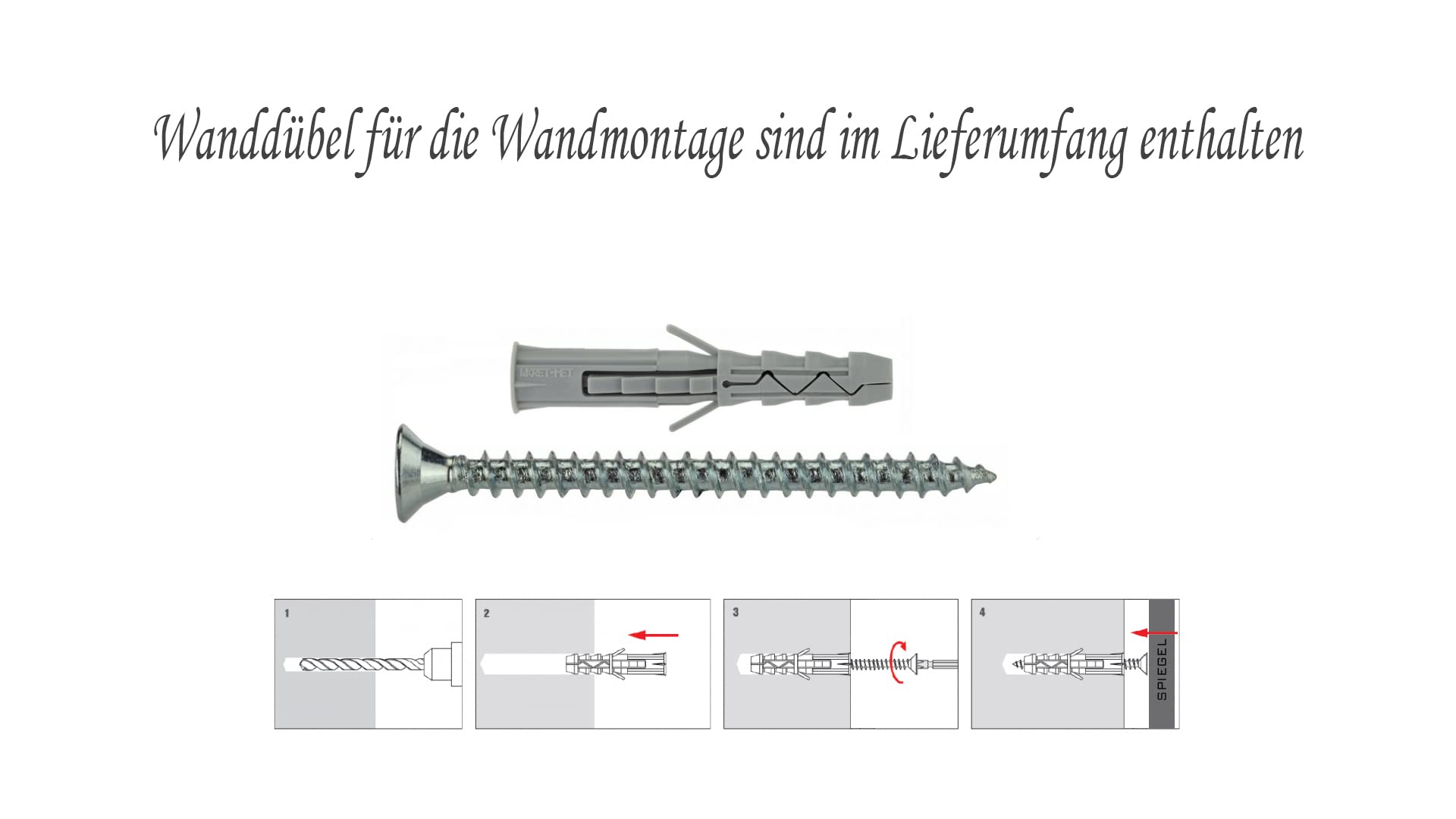 Spiegel MIT Rahmen 32 GRÖßEN 50/50cm, 12 Farben Rahmen, Handgefertigte, breiter Fester Rahmen, Stabiler Rückwand, Rahmenleiste: 60x20mm, Rahmen Farbe: Schwarz Matt