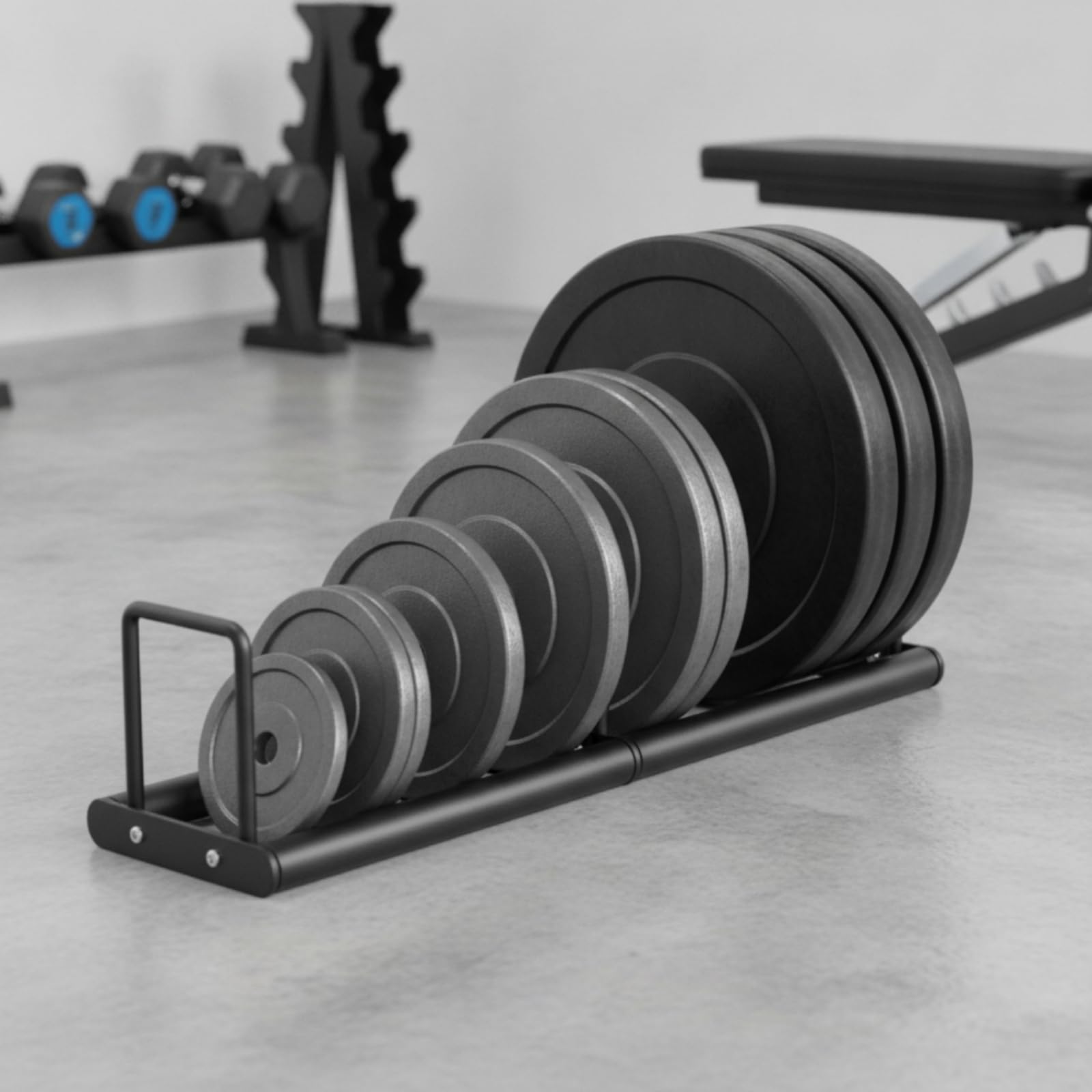 Hantelscheibenständer Gewichtablage Scheibenhalter Trainingsgerätehalter Aufbewahrungsständer aus Stahl mit Bolzenverbindung für Heimstudio Fitnessraum Krafttraining Geeignet, Einzelnes Set