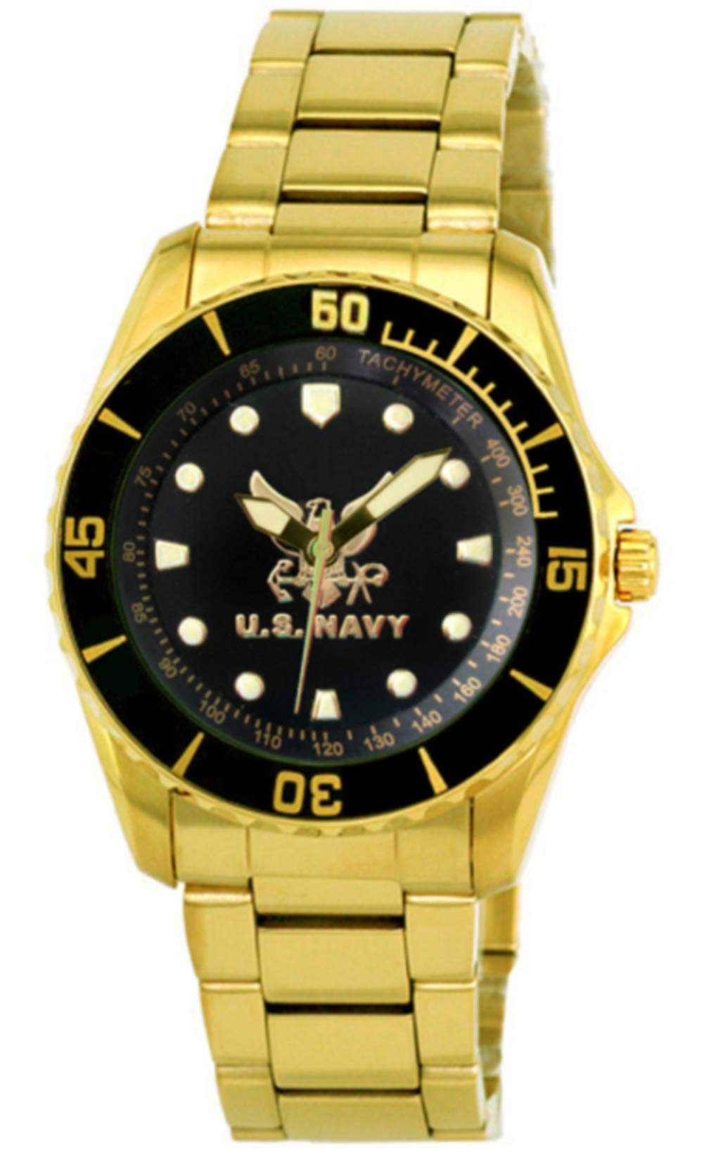 AquaforceAqua Force Navy Golden Watch with 47mm Black Face