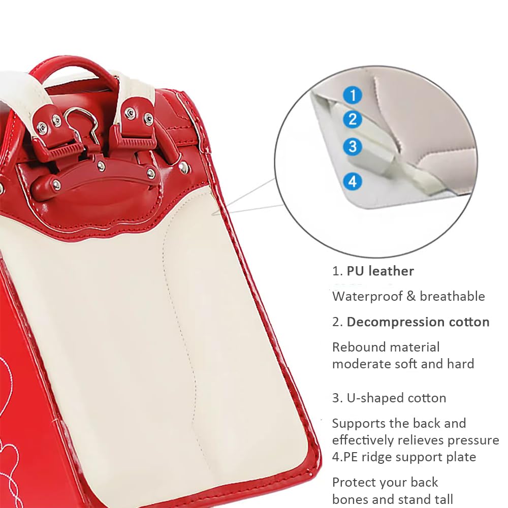 Schulranzen Rucksack Automatische Schulranzen Schulranzen Reduziert Gewicht Büchertaschen,C,33 * 24,5 * 16cm (B 33 * 24,5 * 16cm)