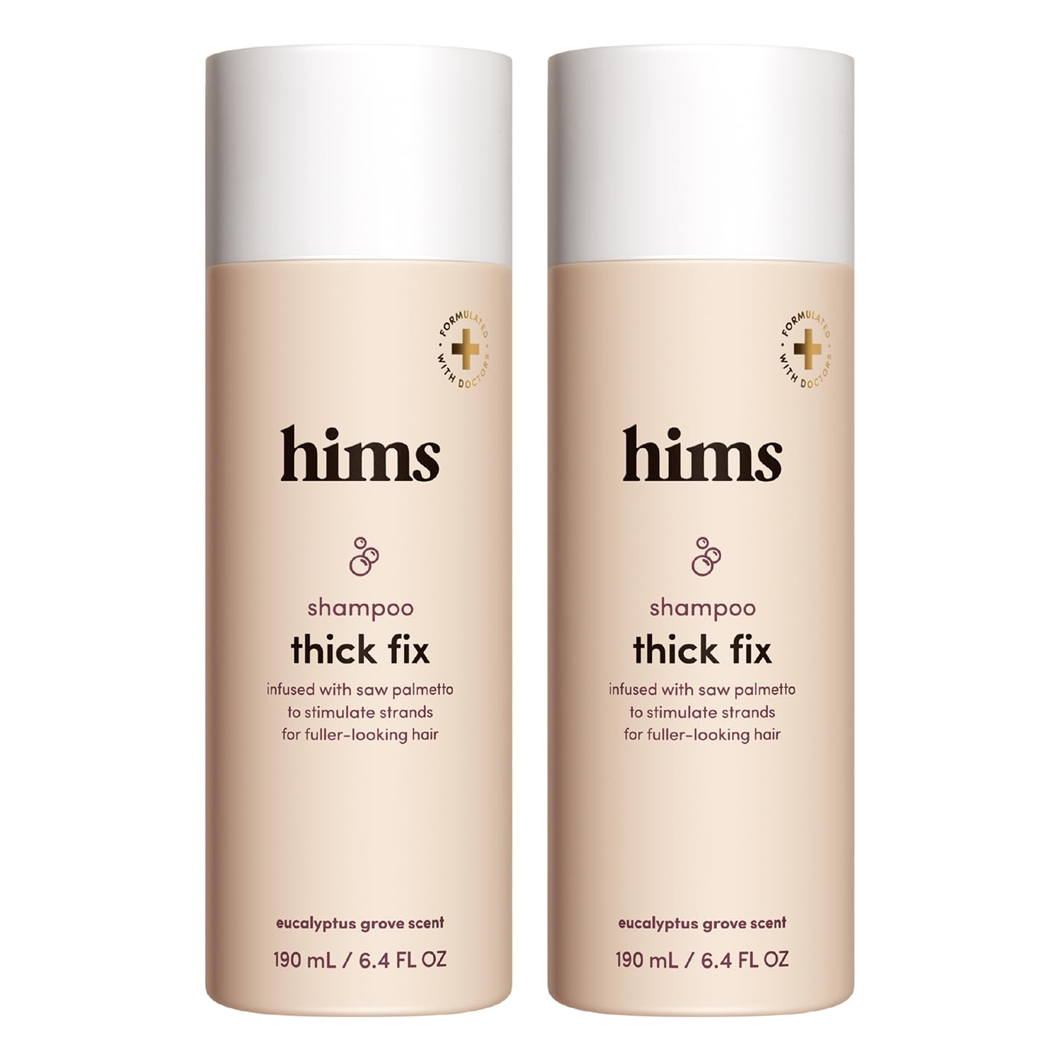hims Thick Fix Shampoo, Saw Palmetto, Eucalyptus, 2 Pack, 6.4 fl oz