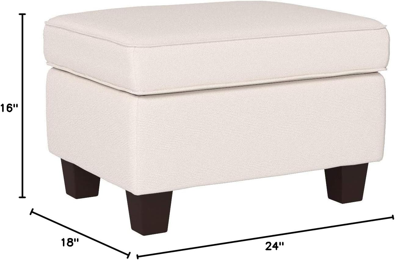 Christopher Knight Home Rosella Fabric Ottoman, Linen