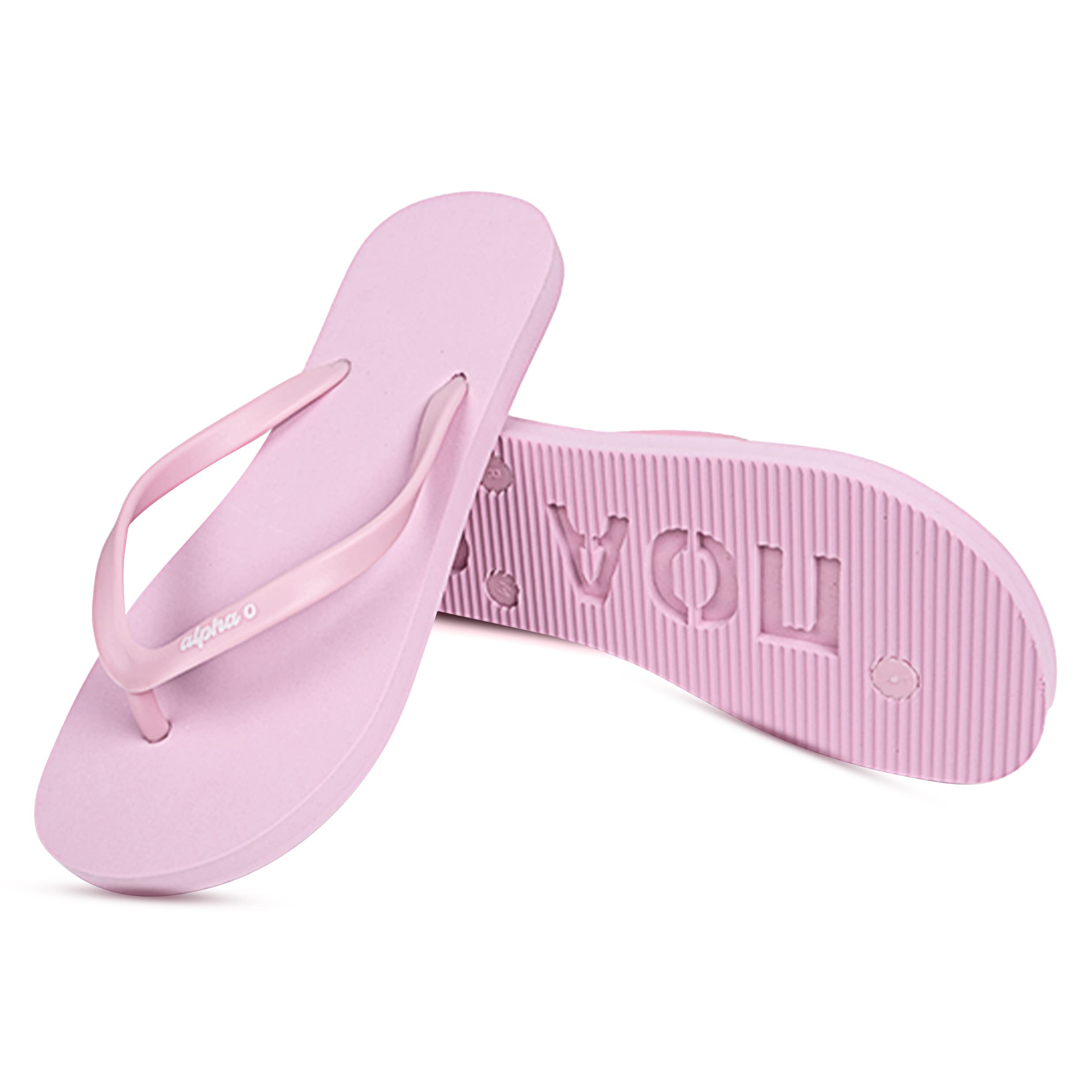 Sorority Shop Alpha Omicron Pi Flip Flops - Officially Licensed Sorority Flip Flop - Flip Flops for Women