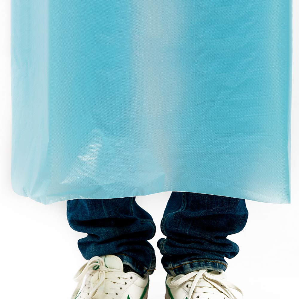 100 pezzi monouso in plastica isolante, grembiuli universali di isolamento protettivo, tuta unisex resistente ai fluidi, blu abiti protettivi con maniche lunghe
