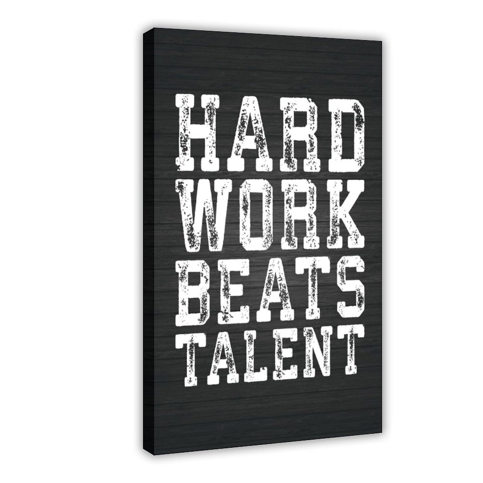 Piank Hard Work Beats Talent Gym Motivational Print Sign Room Decor Inspirational Posters Wall Art 12X18inch(30X45cm)