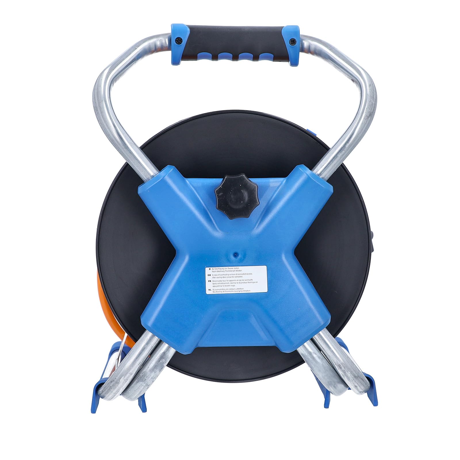 as ‑ Schwabe Xperts avvolgicavo 25 m H07BQ‑F 3G2,5, IP44 esterno, 3 prese con terra + porta USB, indicatore di tensione, protezione termica, Made in Germany