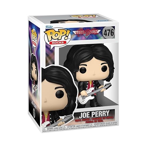Funko Pop! Rocks: Aerosmith - Joe Perry - Figura in Vinile da Collezione - Idea Regalo - Merchandising Ufficiale - Giocattoli per Bambini e Adulti - Music Fans - Figura da Collezione e da Esposizione