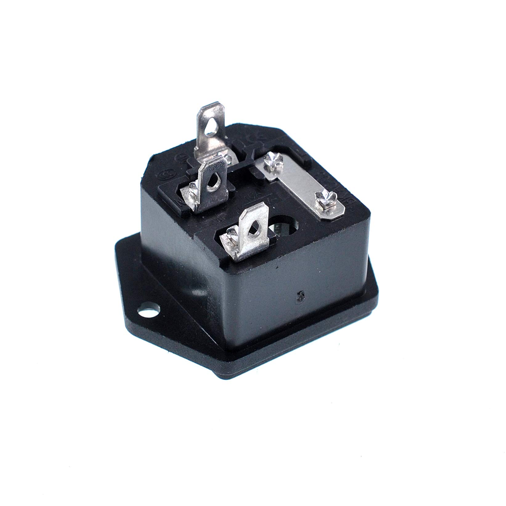 Oiyagai 5 Pack IEC320 C14 Male Power Inlet Socket with Fuse Holder