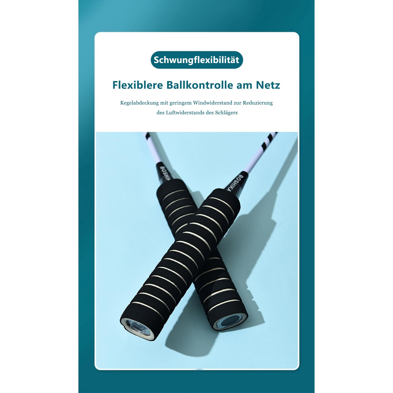 2 Stück Badminton Set Carbon Profi Badmintonschläger Leichtgewicht | Für Anfänger geeignet, Mit Tragetasche