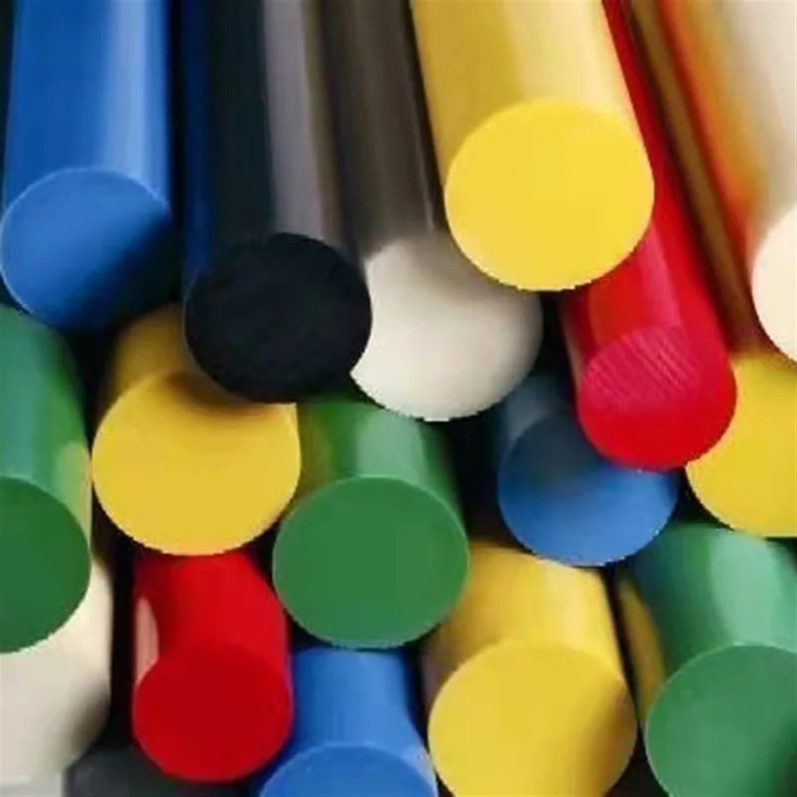 Nylon-Stab 1 stück Bunte POM Nylon Stangen Solide Rot Blau Gelb Grün Sticks Stange Stick 50cm Kunststoff Rundstab(Green,1pcs 50cm dia.45mm)