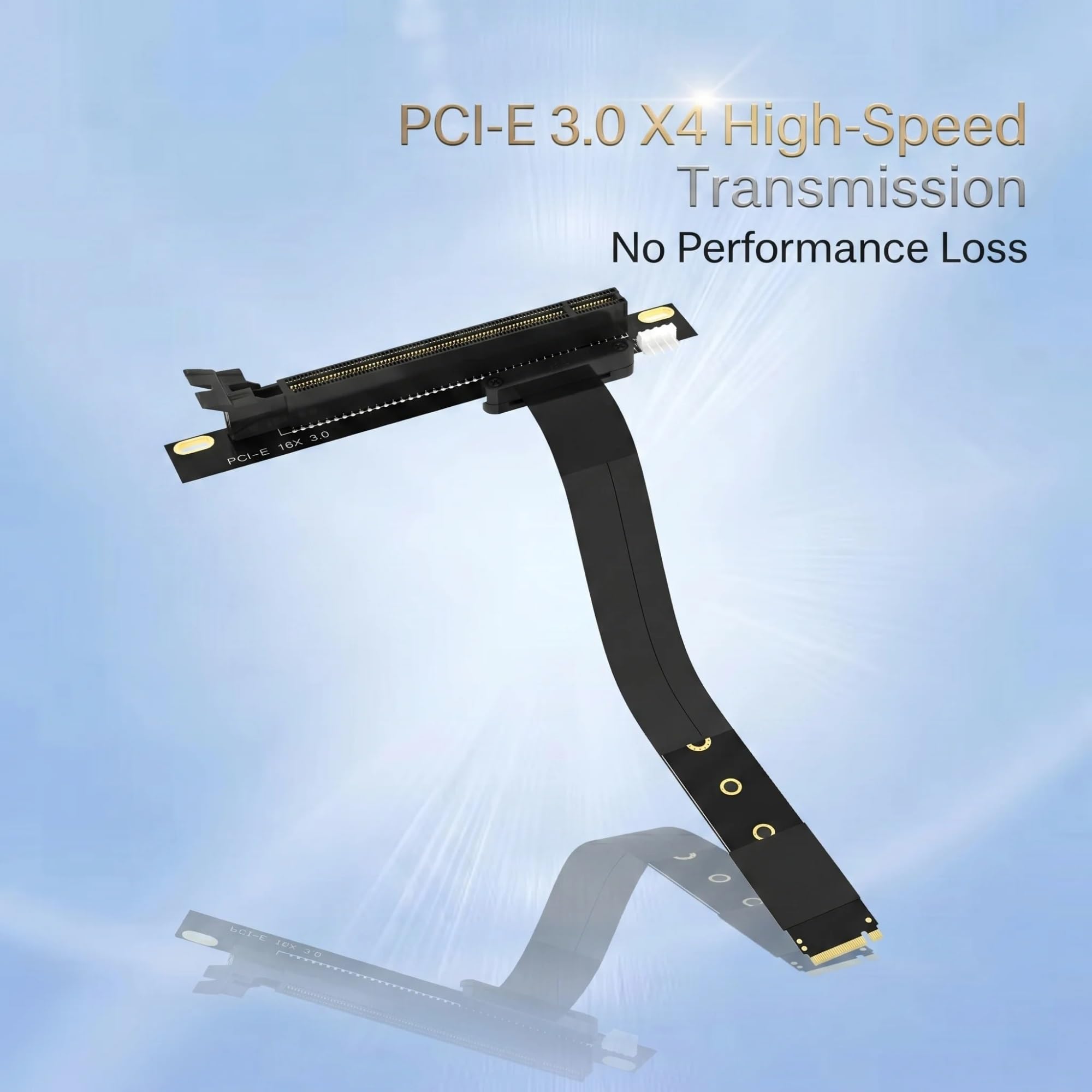 M2 TO PCIE Riser PCIe x16 PCI-E3.0 1x A M.2 NVMe M Key 2280 Scheda montante Gen3.0 Cavo M2 Key-M PCI-Express Cavo di prolunga x4(Green)