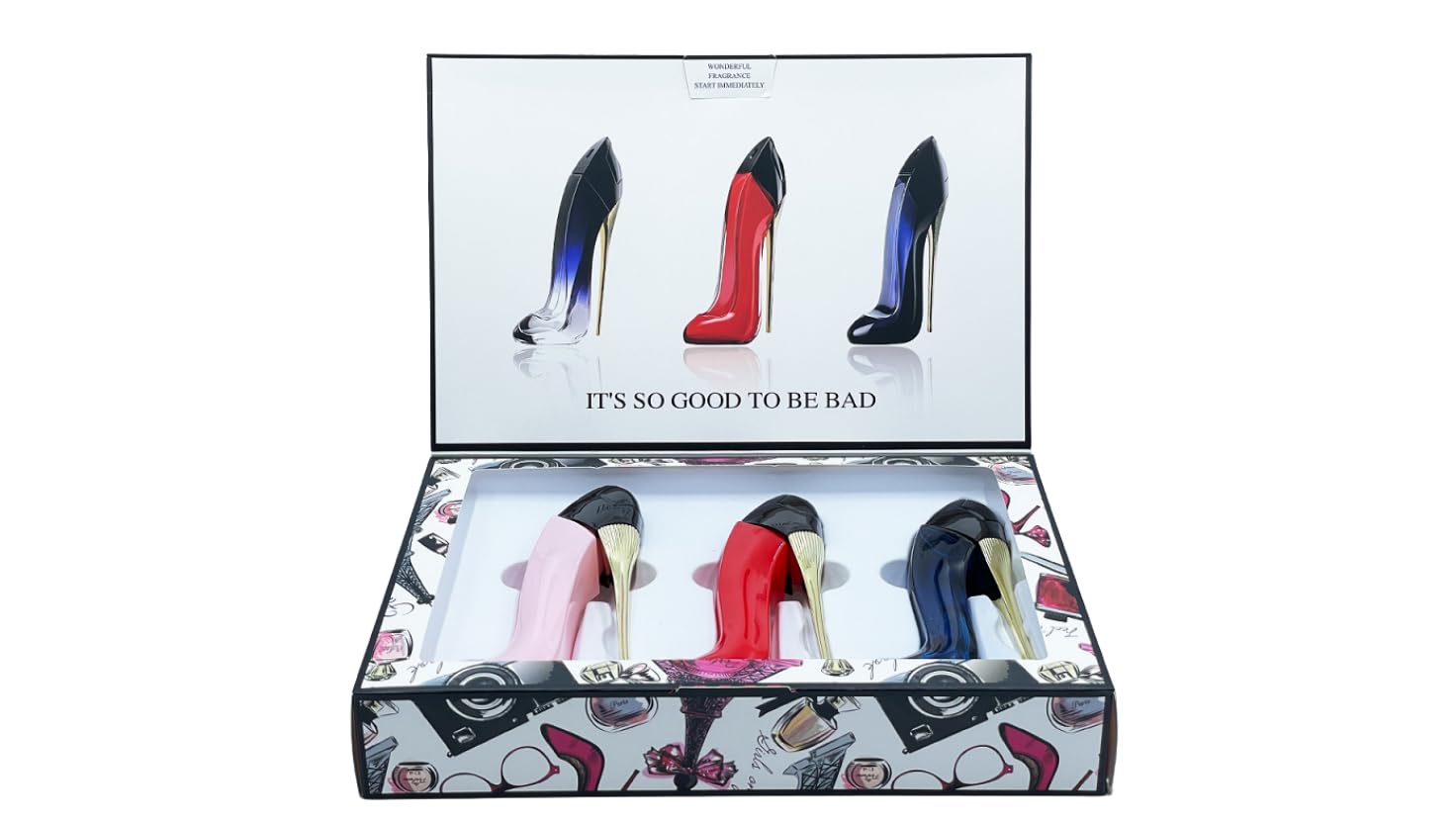 Okian Cool Girl High Heel Perfume Gift Set Box for Women Eau de Parfum 1oz (3Pack) - Image 4