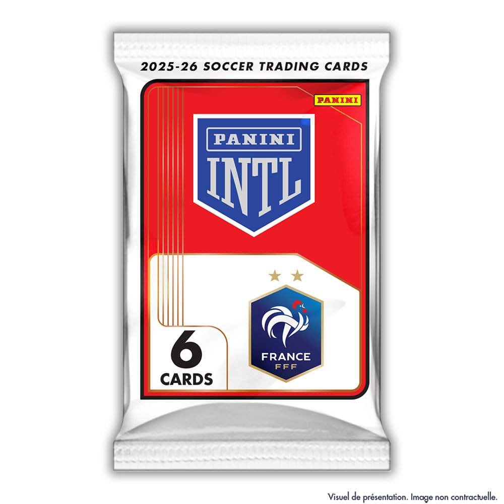 PANINI 2026 PANINI INTL Francja Męska drużyna narodowa TCH Blaster Box 6 kieszeni po 6 kart