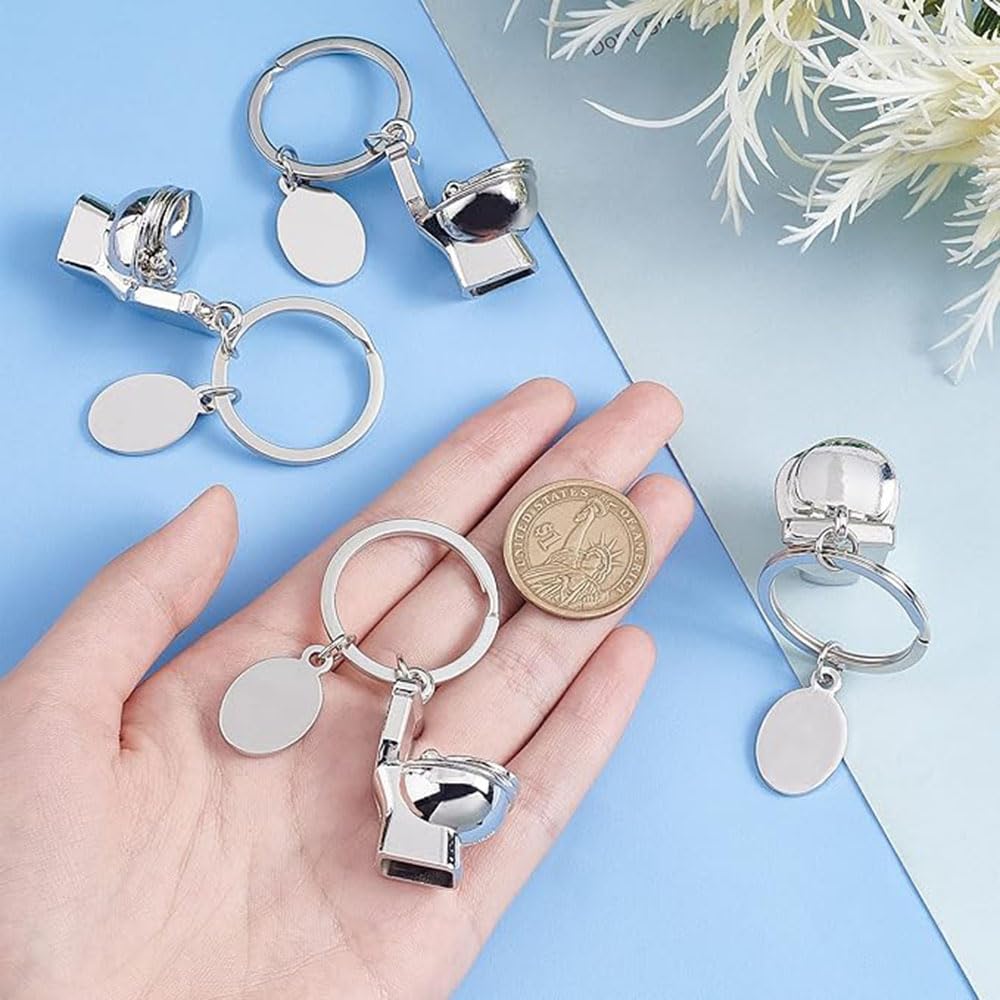 Image secondaire de Porte-Clés Toilette en Métal YANGWEN - Mini Siège WC Humoristique