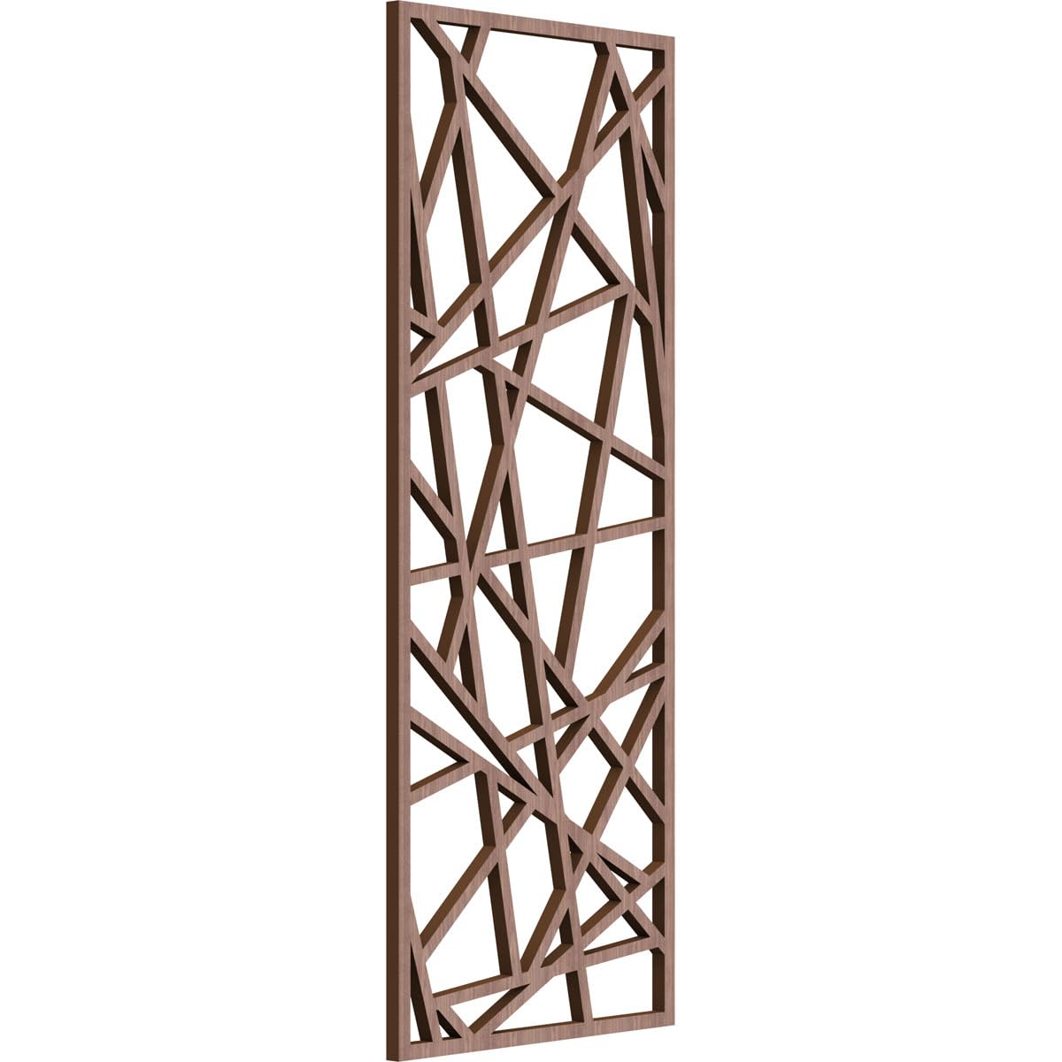 Conway Decorative Pierced Fretwork Wood Wall Panels, 11 3/8"W x 29 3/8"H x 3/8"T, Walnut