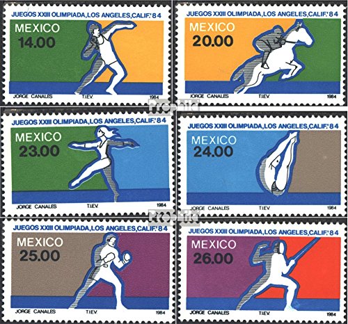 Prophila Collection Messico Michel.-No..: 1898-1903 (Completa Edizione) 1984 Olympics. Estate ´84, L.Un. (Francobolli per i Collezionisti) Olimpiadi