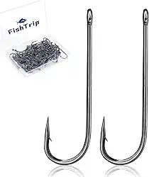 Anzóis de pesca Crappie Panfish - 100 peças de ganchos Aberdeen, haste longa, fio leve para peixe-sol, truta robalo, pequeno, tamanho 16# 14# 12# 12# 10# 8# 6# 4# 2# 1# 1/0 2/0 3/0 4/0 5/0 6