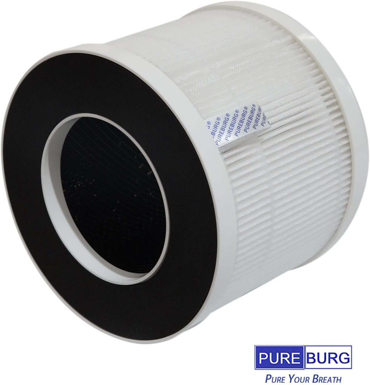 PUREBURG Replacement True HEPA Filter Compatible with Happi KJ80 My Happi Air Purifier,H13 4-Stage Filtration Activated carbon 2-in-1 Air Clean Dust VOCs Odor,2-Pack - Image 3