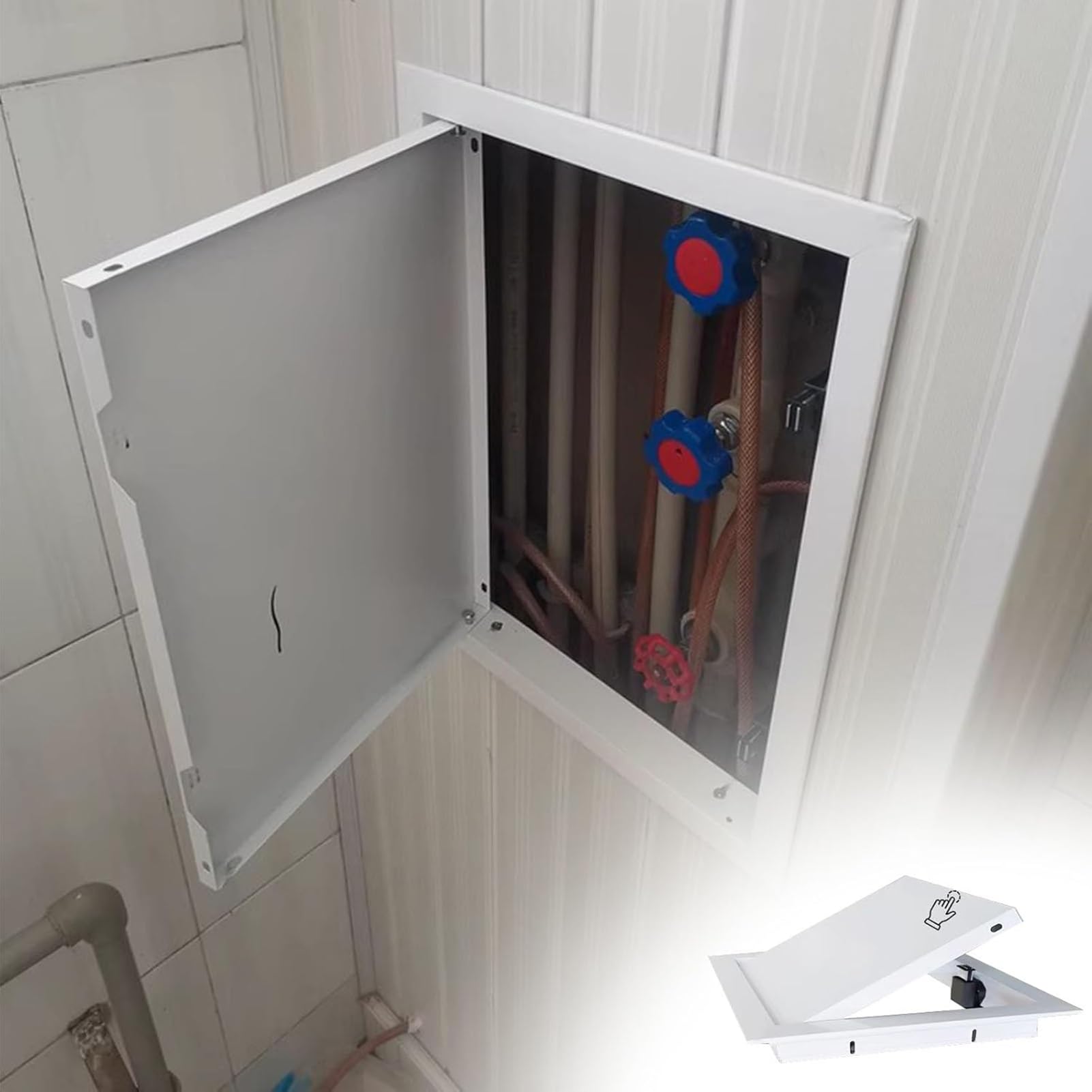Porte d'accès aux combles 66x76 cm pour masquer la plomberie du plafond