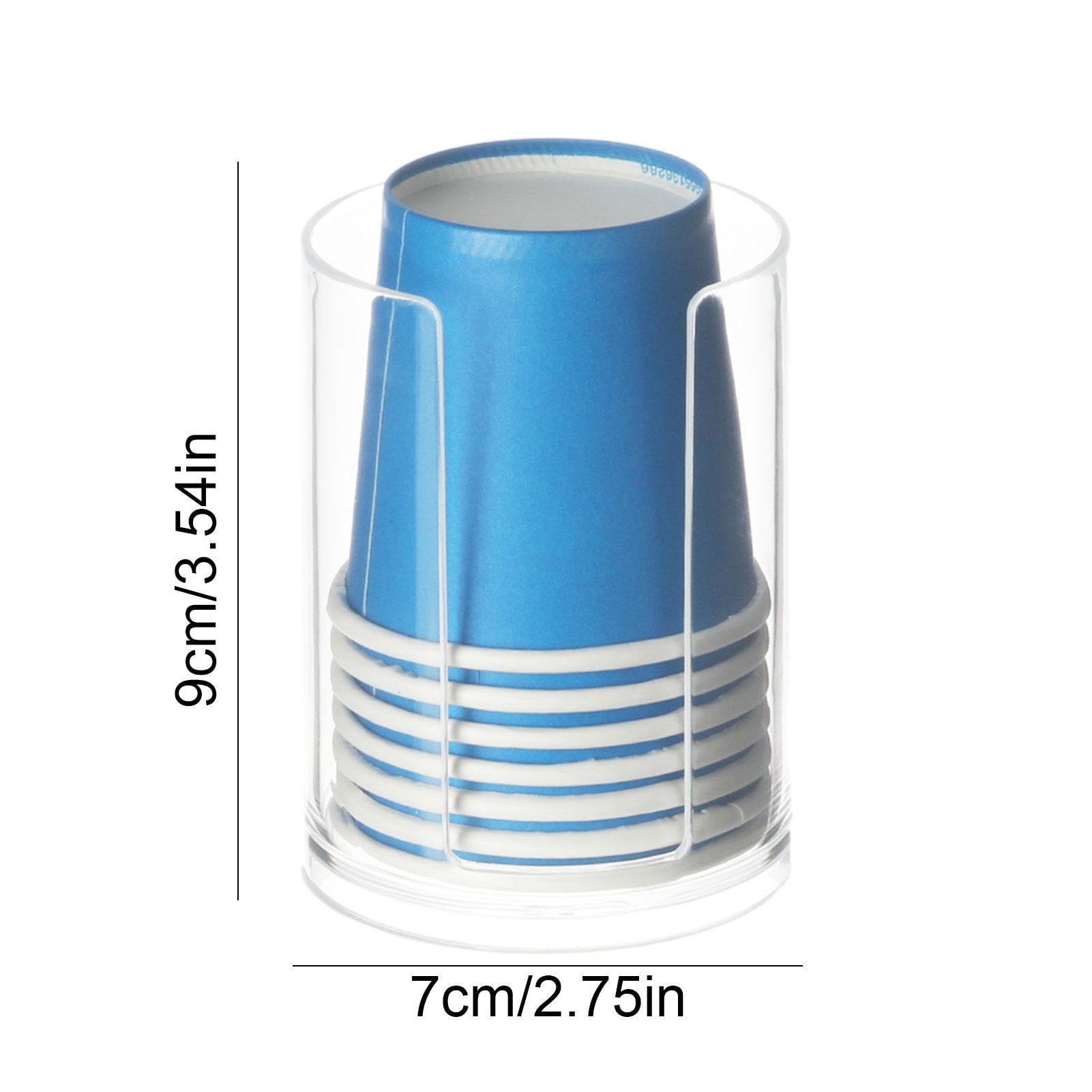 Dispensador de vasos - Portavasos montado en la pared, Dispensador de vasos desechables | Portavasos de papel para enjuague bucal para baño, dispensador de vasos portátil para el hogar, oficina, cocin