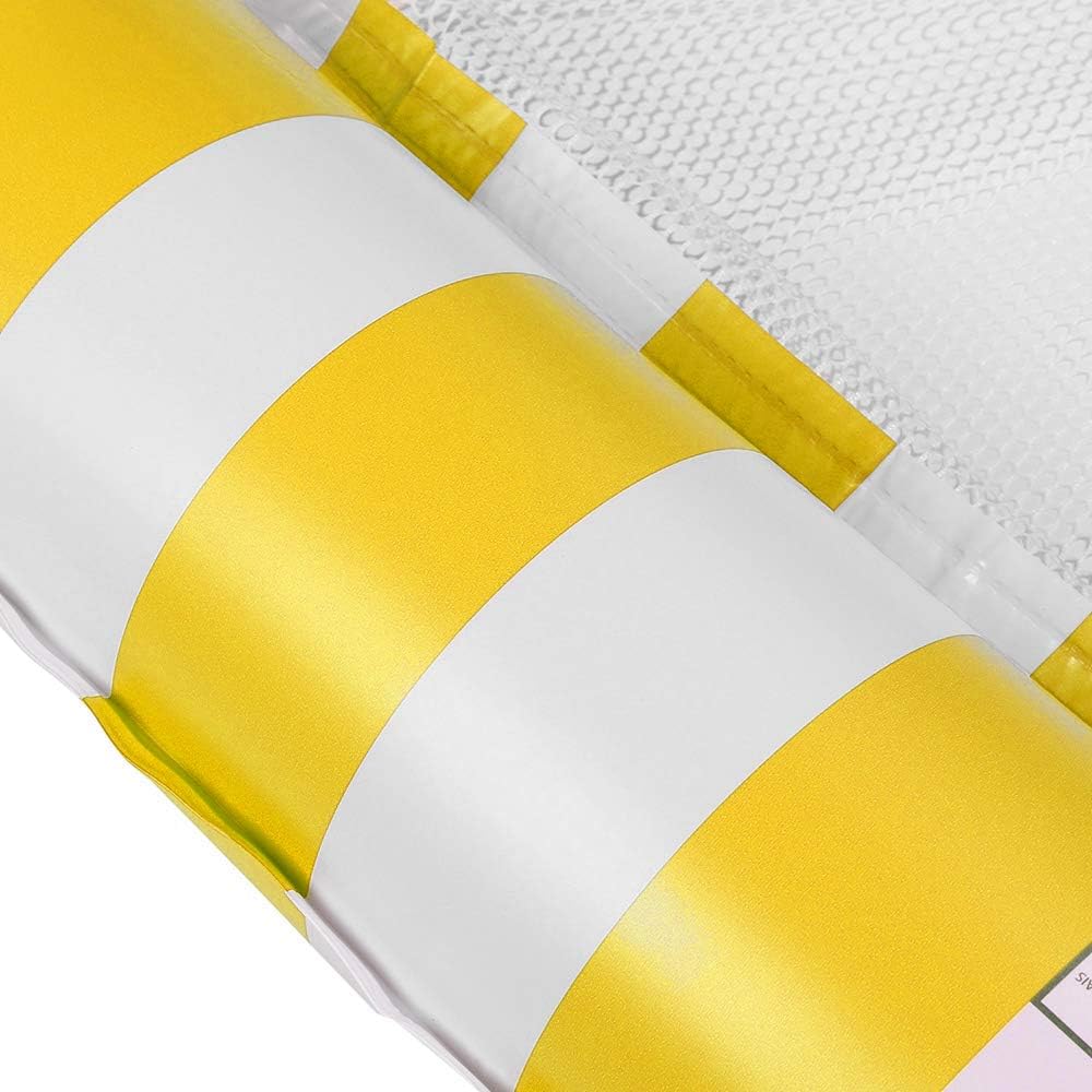 Inflatable Water Hammock Portable Water Hammock Pool Floats Multi-Purpose Swimming Pool Beach Float Hammock for Adult Kids (Yellow) : Toys & Games