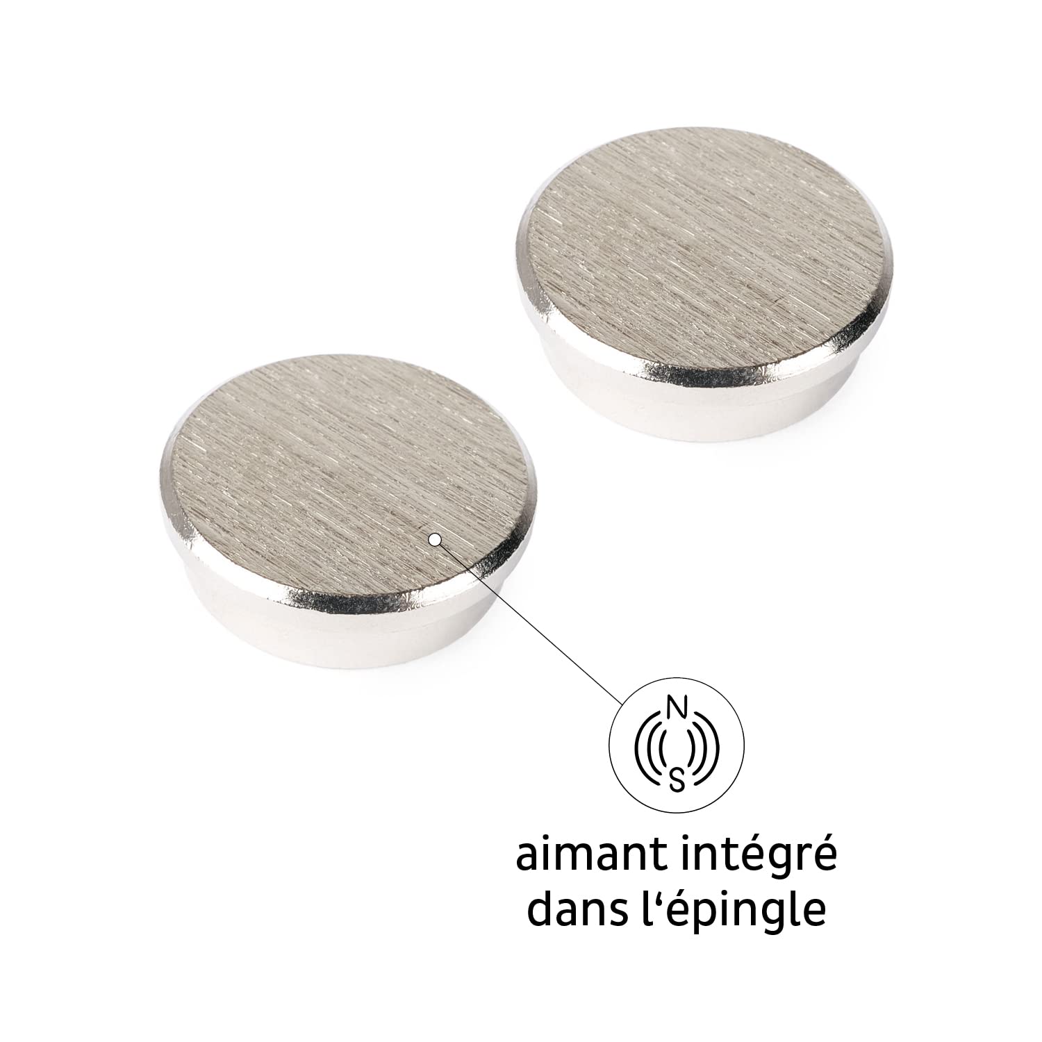 Silwy® Épingles Magnétiques Smart Avec Nano Gel Pads Métalliques Blancs – Fixation Sans Perçage Ni Vissage