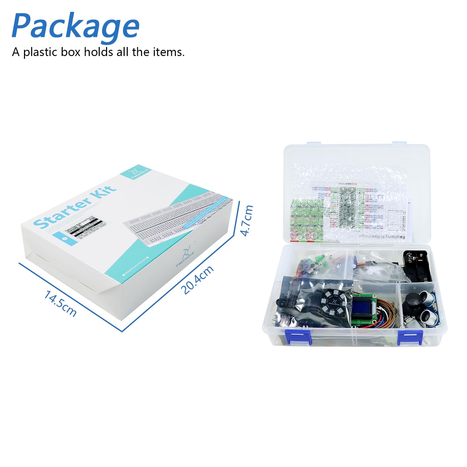 Freenove Super Starter Kit for Raspberry Pi Pico 2 W (Included), Dual Arm Cortex-M33 and Dual Hazard3 RISC-V Microcontroller, 588-Page Detailed Tutorial, 177 Items, 94 Projects, Python C Java Code — view 7