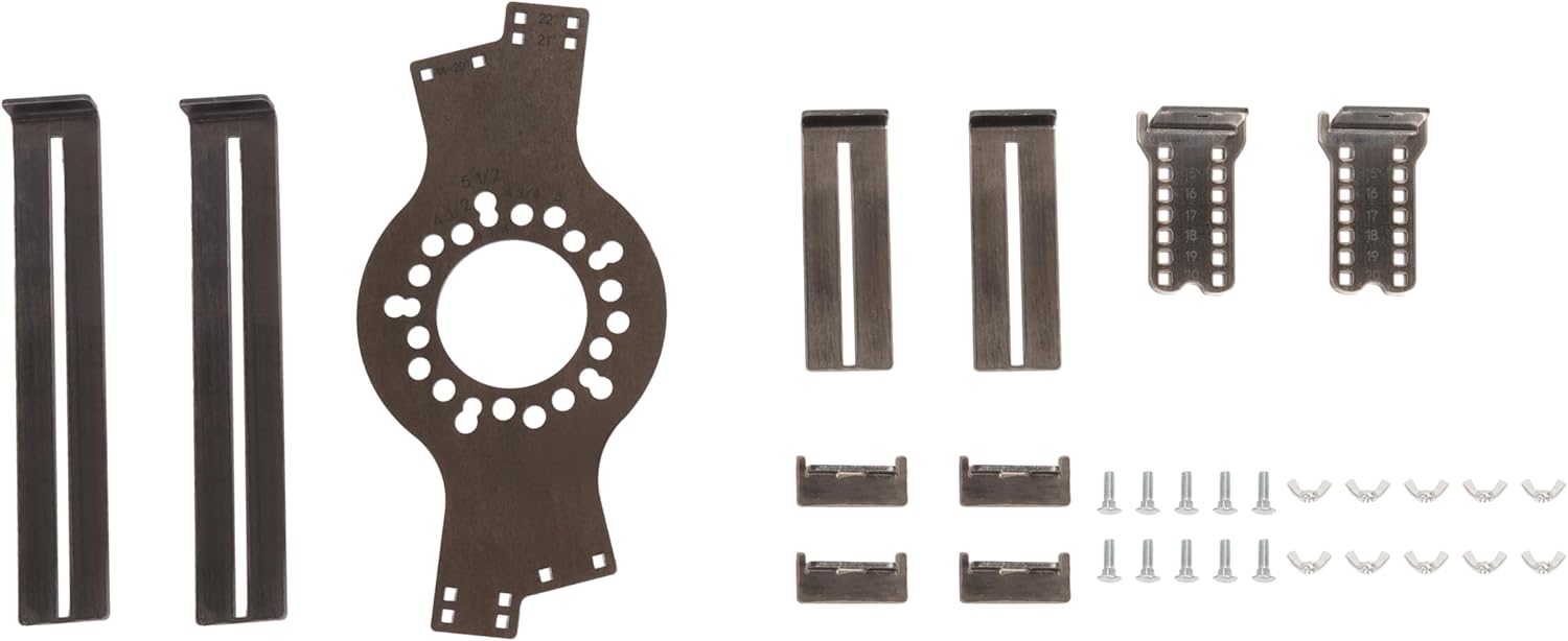 Universal Wheel Fitment Tool Fit for 14"-20" Diameters and 7"-17" Widths Wheels 5-Lug Metric Wheel Bolt Patterns Wheel Fitment Simulator Tire/Rim Fit Size Measuring Mockup Tool Steel Raw