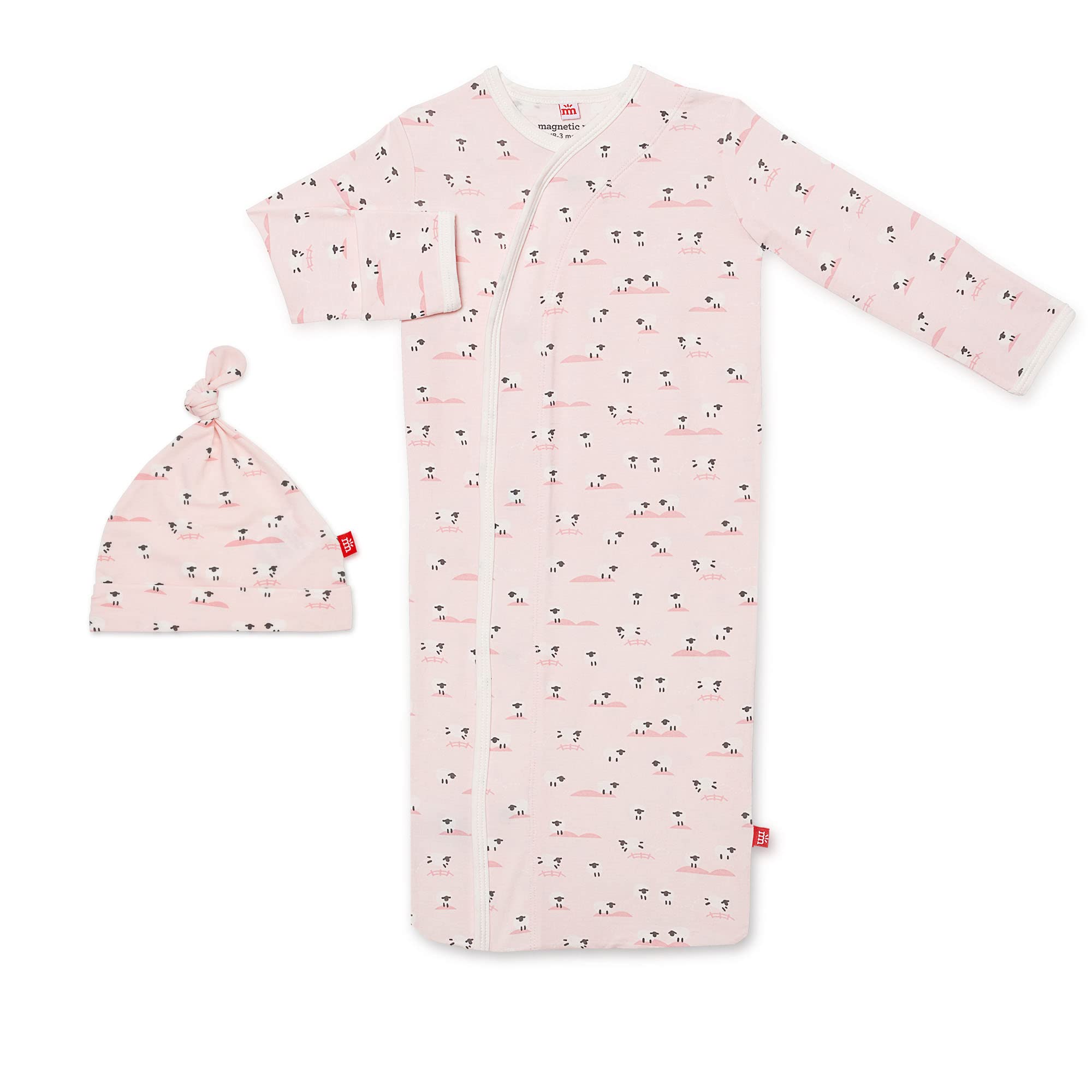 Magnetic Me Modal Newborn Sleeper Gown &amp; Hat Set