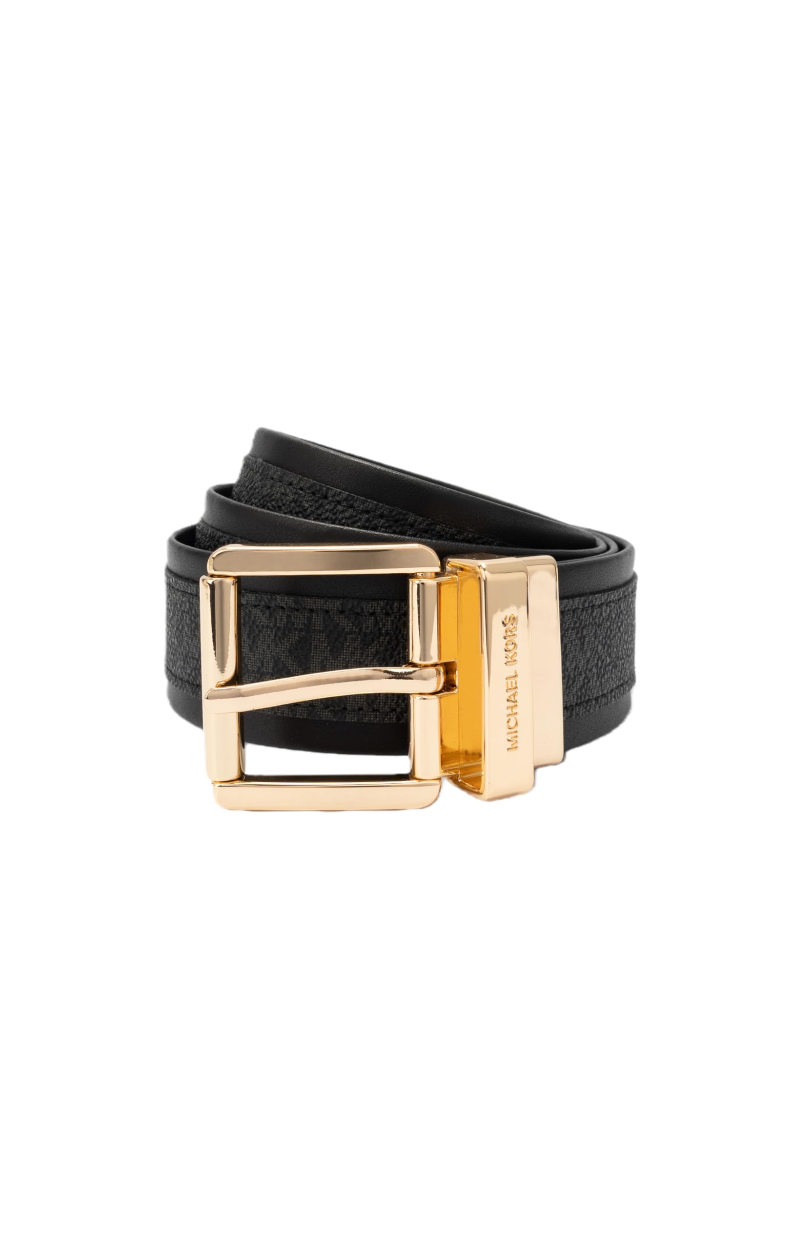 Michael Kors Women's 1.5 Inch Reversible Logo Belt, Stylish Accessory for Everyday, Adjustable Fit