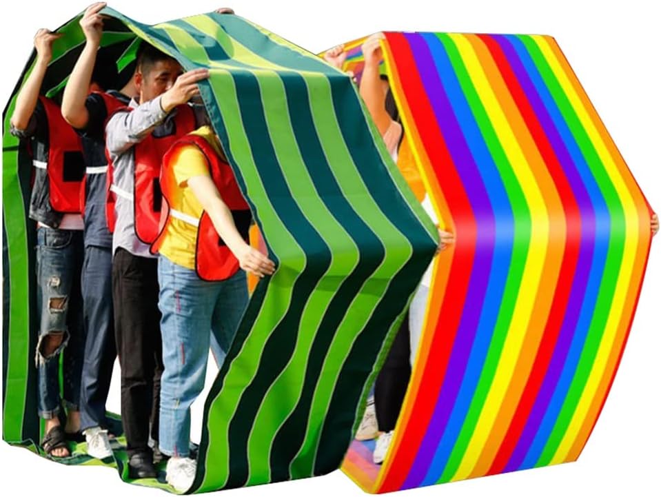 2 PCS Teamwork Games Playing Run Mat, Adult Kids Field Outdoor Carnival Event Team Building Game Rolling Run Mat (Size : Adult-8M)