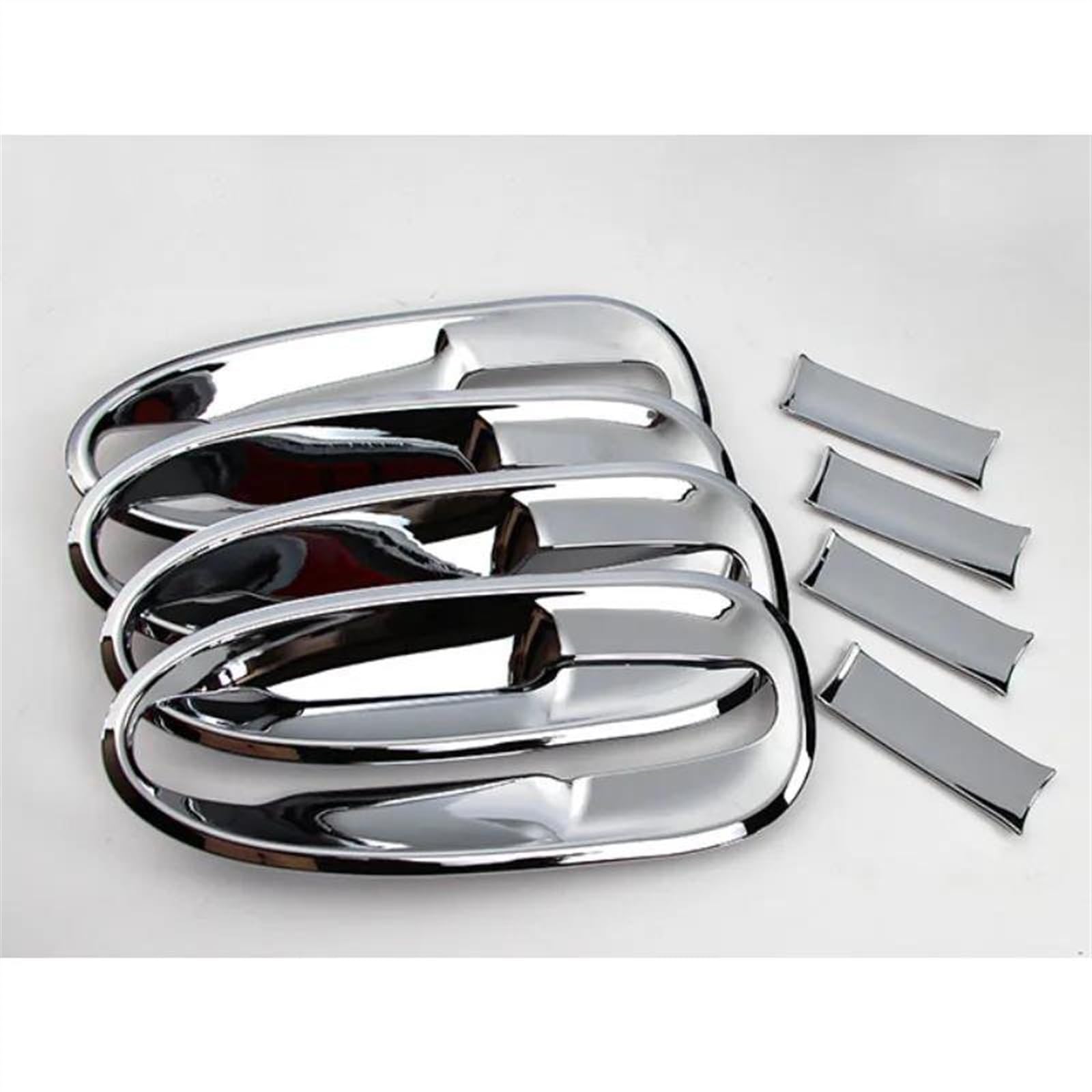 KJHOPY Chrome Exterior Door Handle Bowl Cover Trims for Benz for Vito EQV for Metris for Valente V-Class W447 2023 2024 V250 Exterior Door Handle