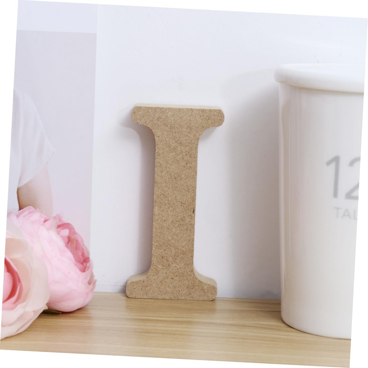 Charcuterie Letter 'i' Wooden Alphabet Letter Craft Decor for Home Garden Wedding
