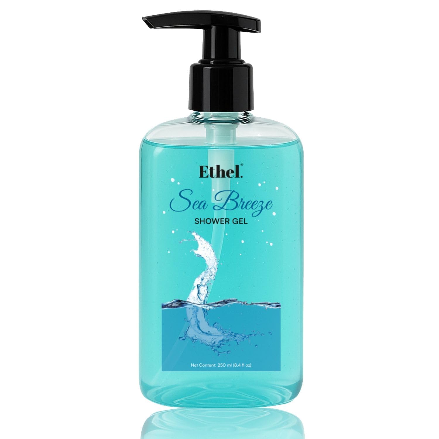 Et-h-el Gentle Hydrating Shower Gel Light Texture Body Wash Paraben-Free Refreshing Cleanser for All Skin Types 250 ml