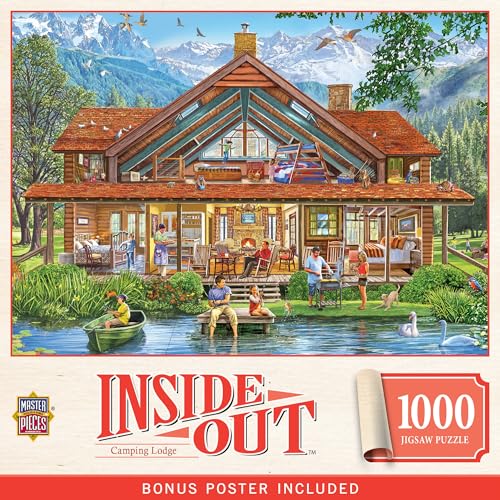MasterPieces 1000 Piece Jigsaw Puzzle for Adults - Camping Lodge