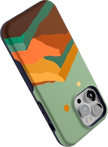 Miniatura 5 de Casely Funda para iPhone 14 Pro Max Endless Peaks Colorblock Mountain Compatible con MagSafe Diseño protector audaz