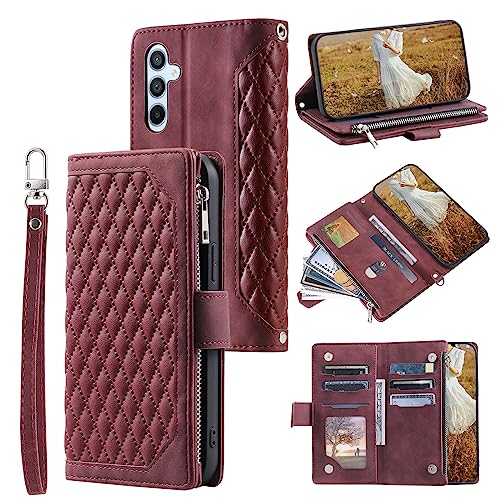 Coque Samsung A57 5G portefeuille rétro pour éviter les rayures d'écran