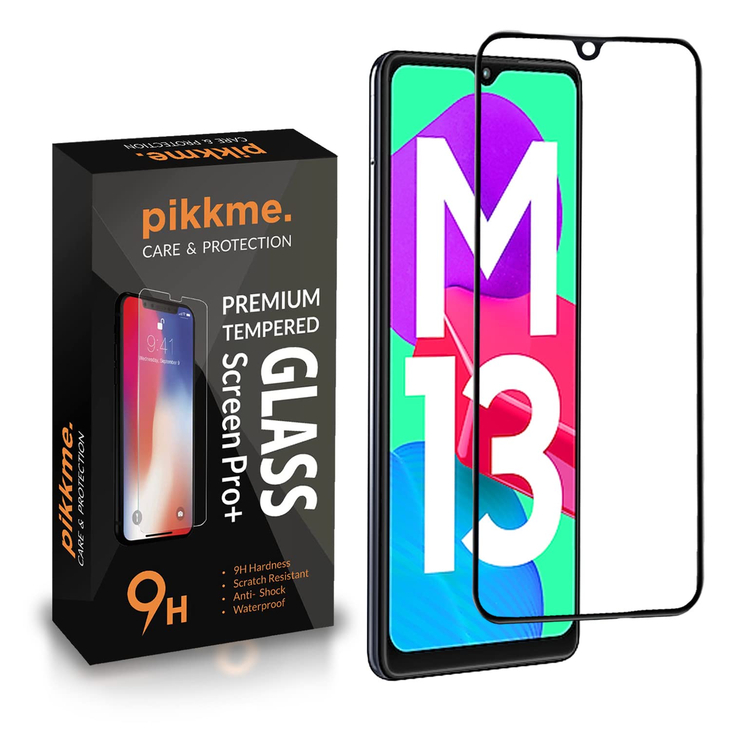 Pikkme Tempered Glass Screen Protector for Samsung Galaxy M13 4G Edge to Edge Coverage with Easy Installation kit Black (B0BPHL8VT7) Amazon Price History, Amazon Price Tracker