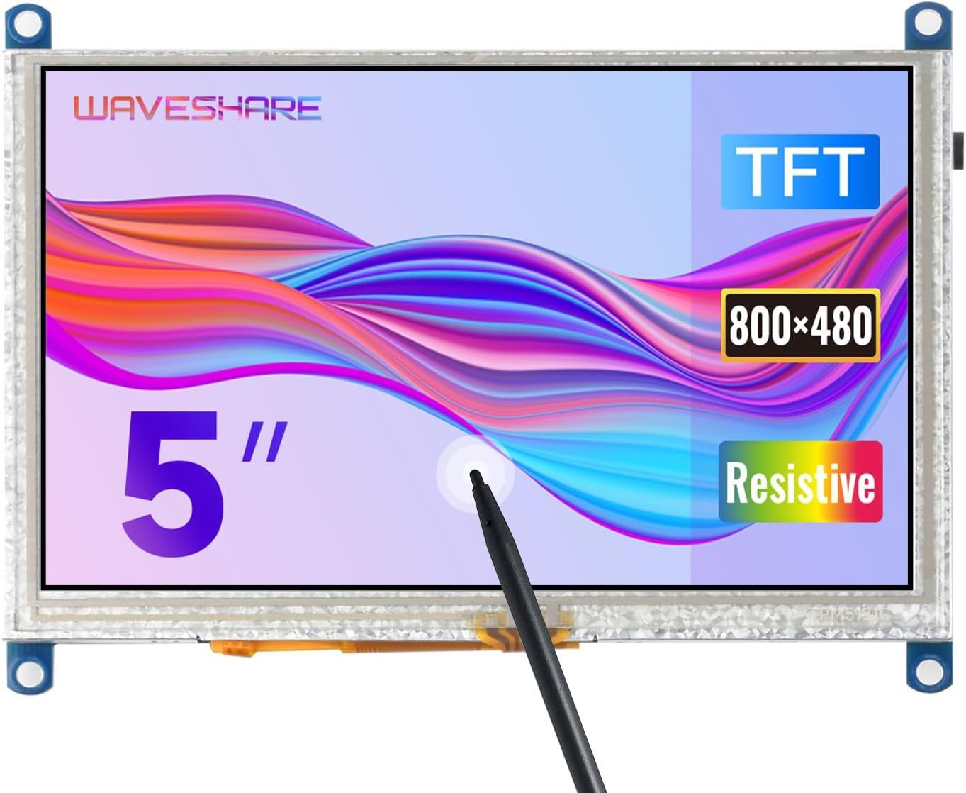 IDUINO Raspberry Pi 800X480 5inch HDMI LCD G Resistive Touch Screen LCD HDMI Interface Supports Multi Mini-PCs and Multi Systems Raspberry Pi Banana Pi-image-24